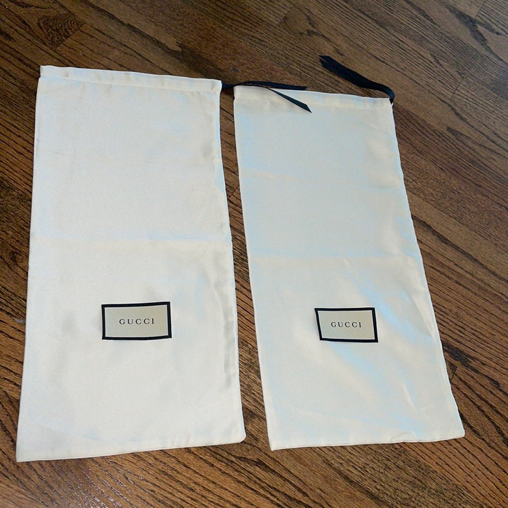 Gucci Silk Logo Dust Shoe Bags